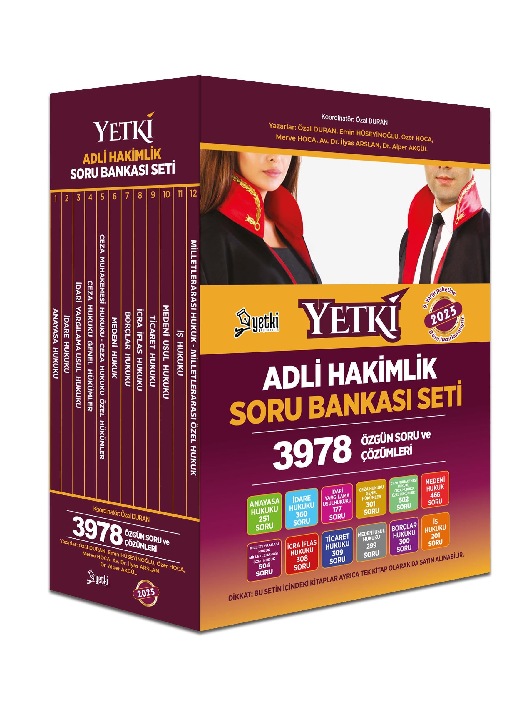 YETKİ ADLİ HAKİMLİK SORU BANKASI SETİ 2025
