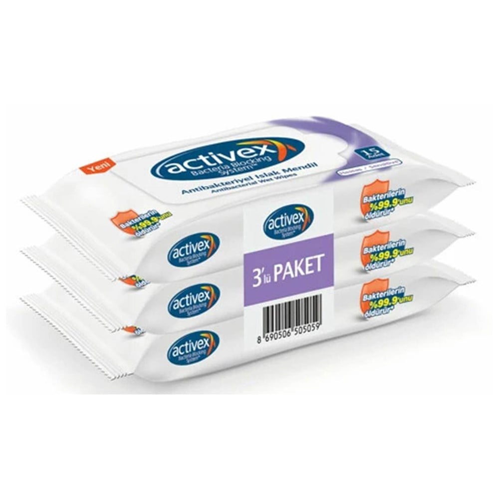 Activex Islak Havlu Hassas 3x15