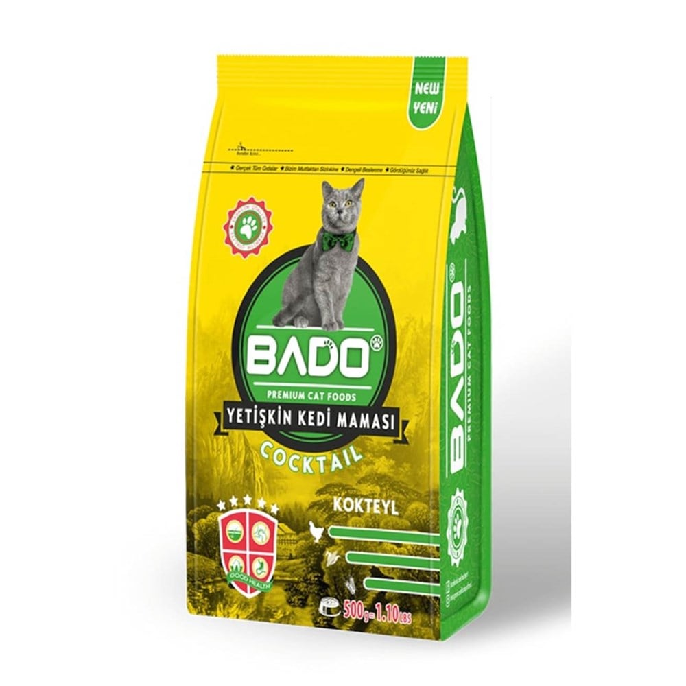 Bado Kedi Kuru Mama Erişkin Kokteyl 500 Gr
