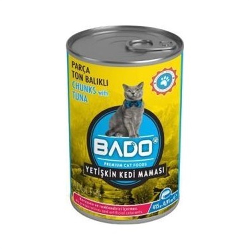 Bado Kedi Yaş Mama Erişkin Ton Balıklı 415 Gr
