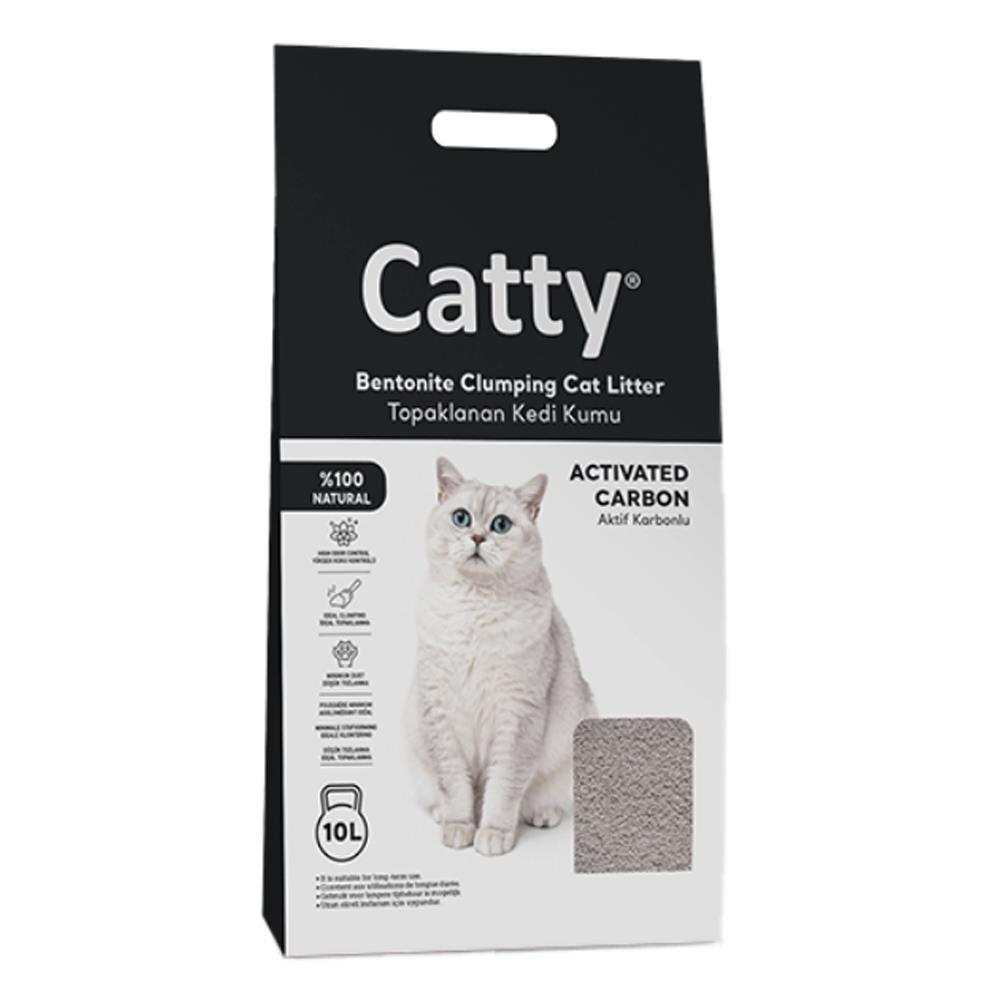 CATTY AKTIF KARBONLU KEDI KUMU 5 KG