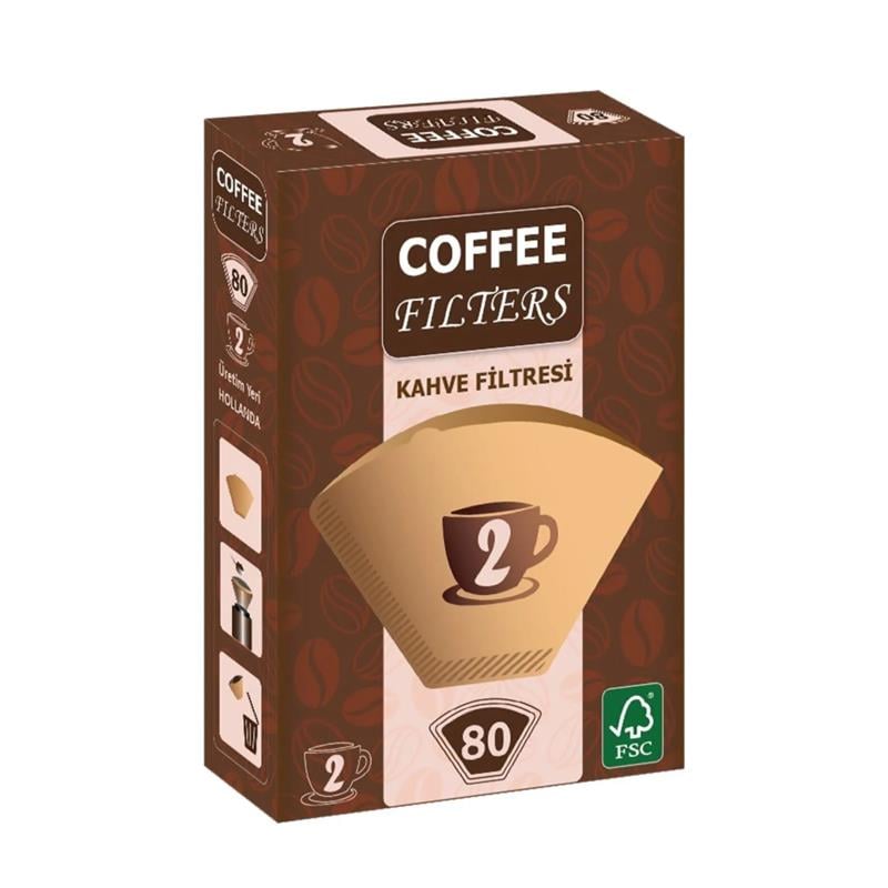 Coffee Kahve Filtresi Klasik 1*2 80'li
