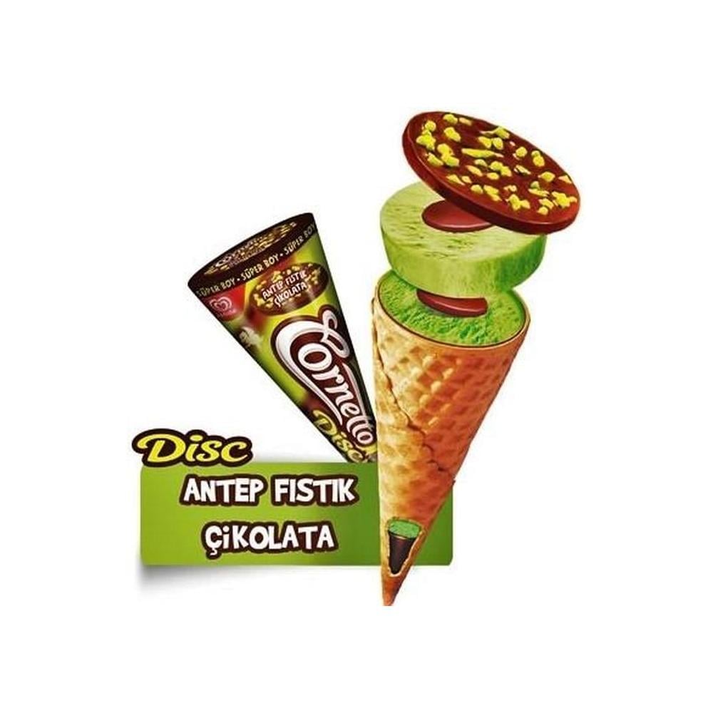 CORNETTO DISC ANTEPFISTIK&CIKOLATA 140 ML