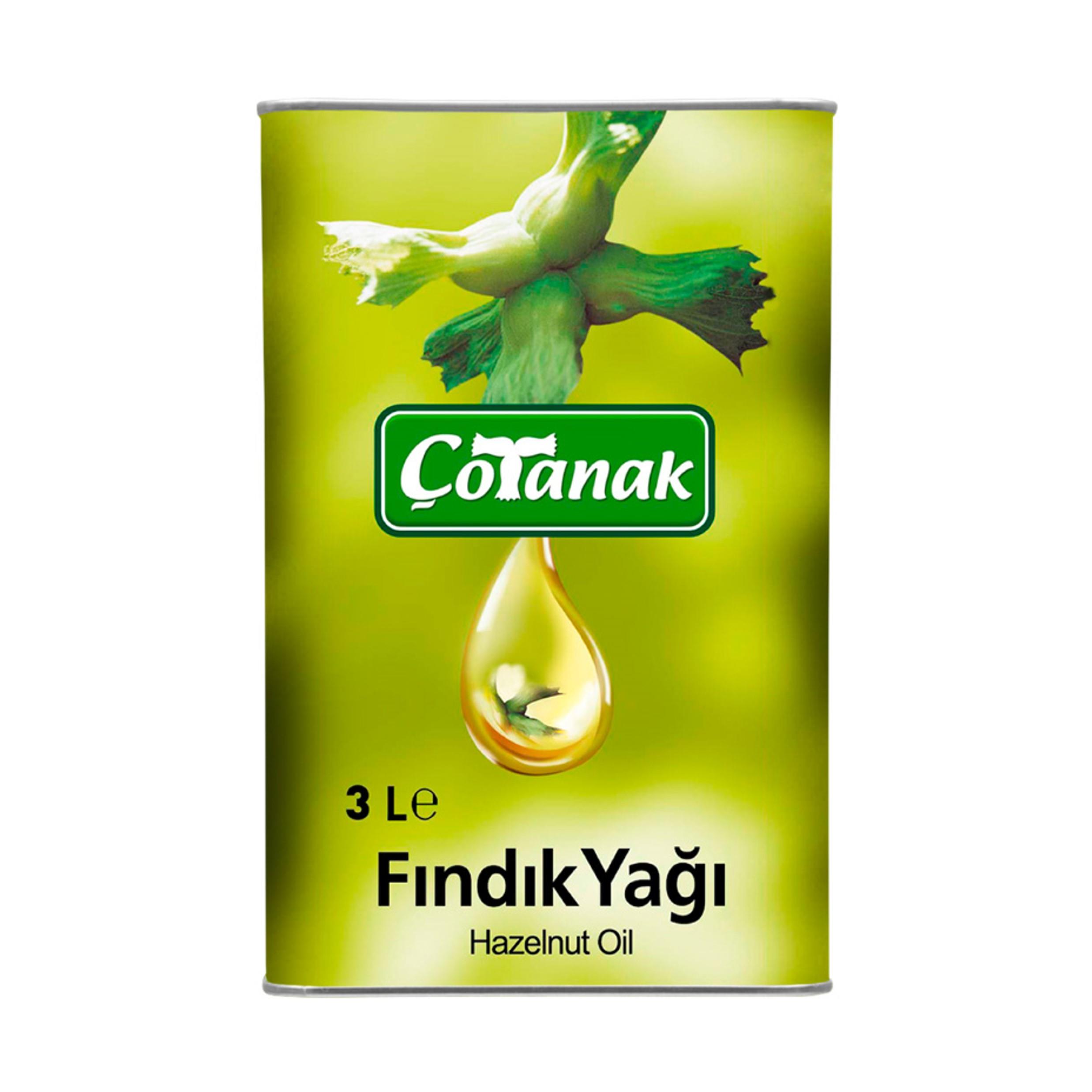 Çotanak Fındık Yağı 3 Lt Teneke