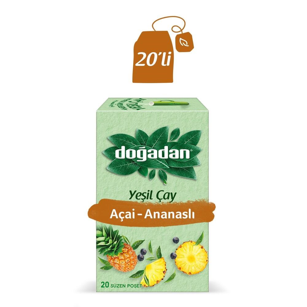 Doğadan Acai&Ananaslı Yeşil Çay 20x1.75 Gr