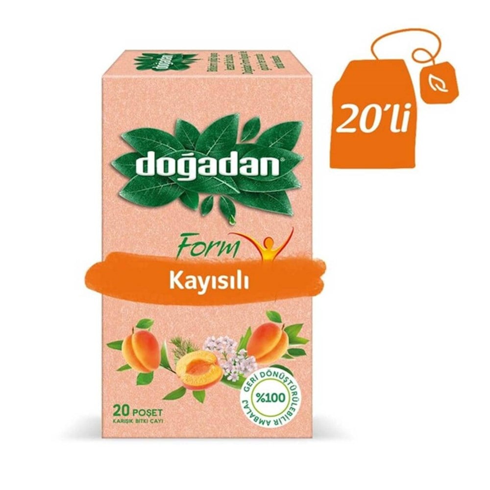 Doğadan Kayısılı Form Çay 20x1.8 Gr