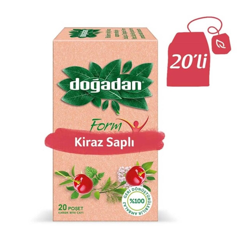 Doğadan Kiraz Saplı Form Çayı 20x2 Gr
