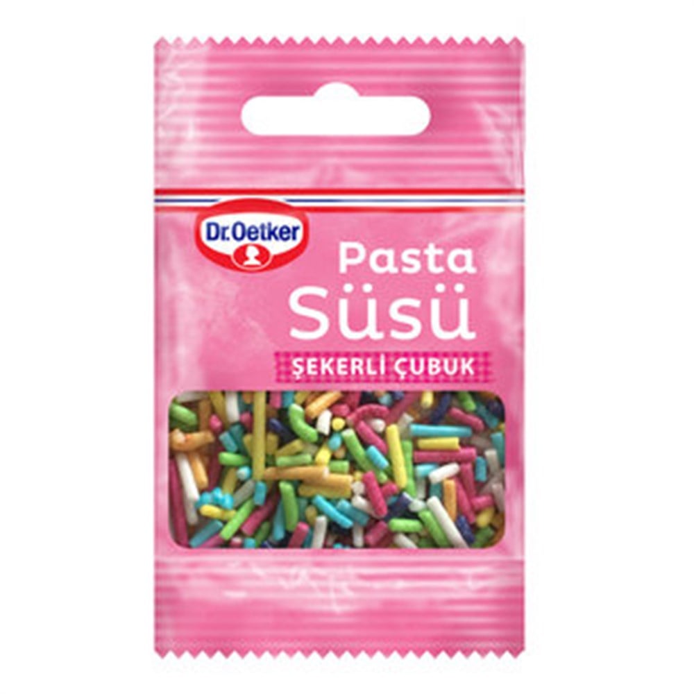 Dr. Oetker Pasta Süsü Şekerli Çubuk 10 Gr