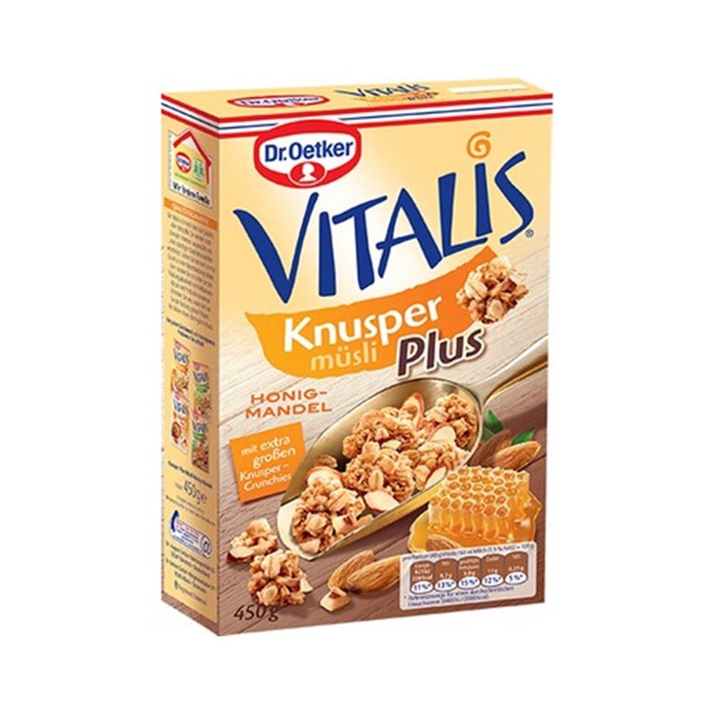 Dr. Oetker Vitalis Bal Bademli Çıtır Müsli 450 Gr