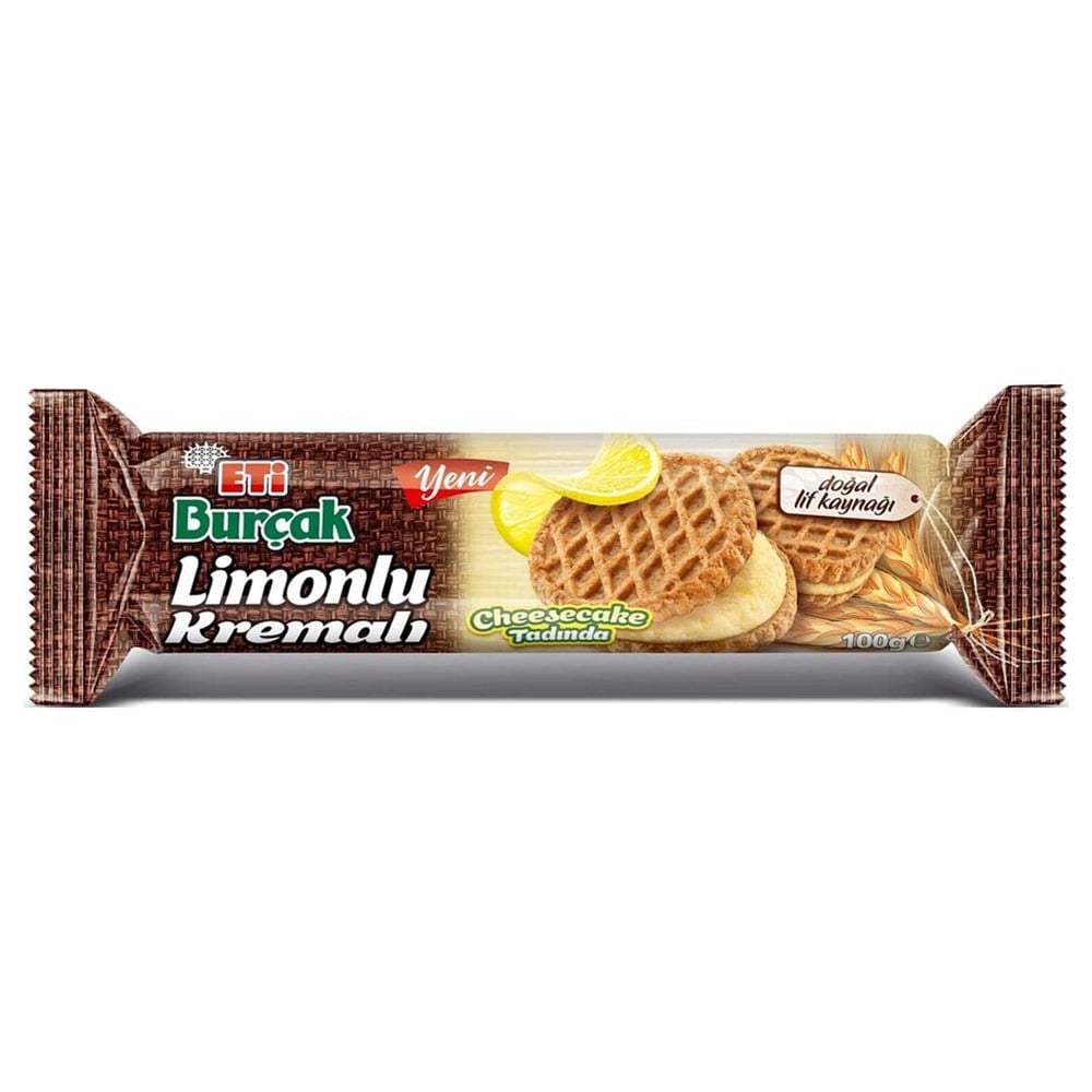 Eti Burçak Limonlu Yulaflı Kremalı Büsküvi 100 Gr