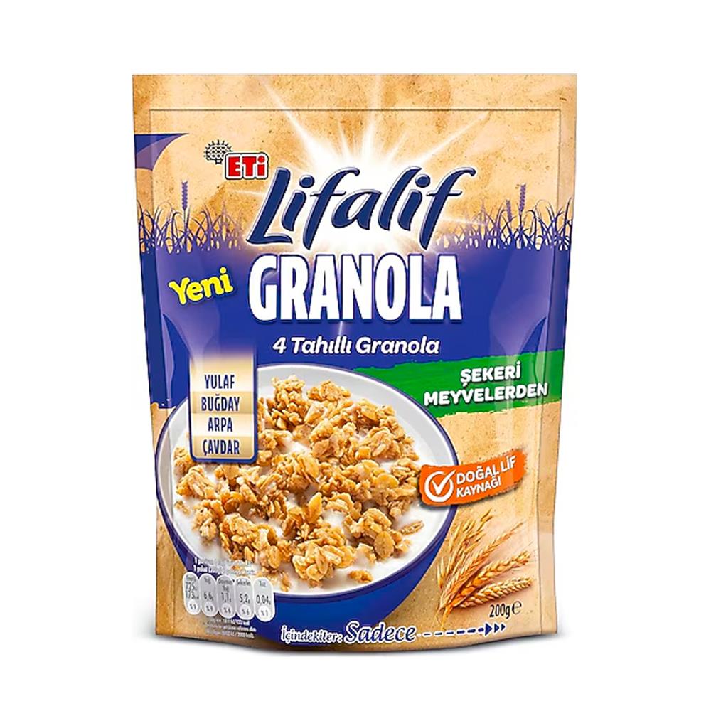 ETI  LIFALIF GRANOLA 4 TAHILLI 200 GR