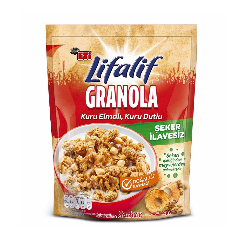 ETI  LIFALIF GRANOLA KURU ELMA&HURMA 200 GR