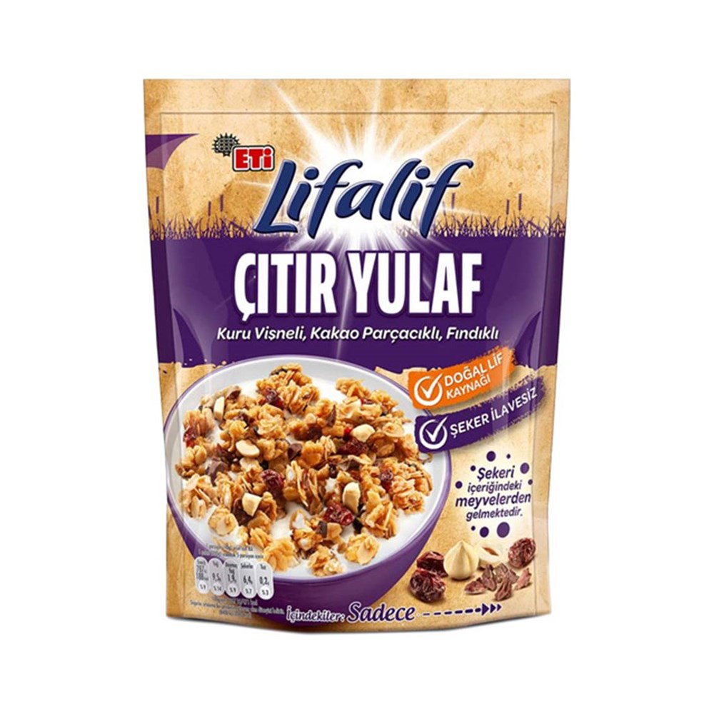 ETI  LIFALIF GRANOLA KURU VISNELI 200 GR