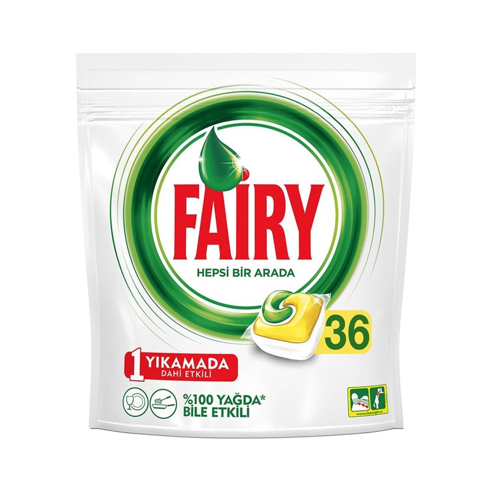 Fairy Hepsi 1 Arada Kapsül Sarı 36'lı