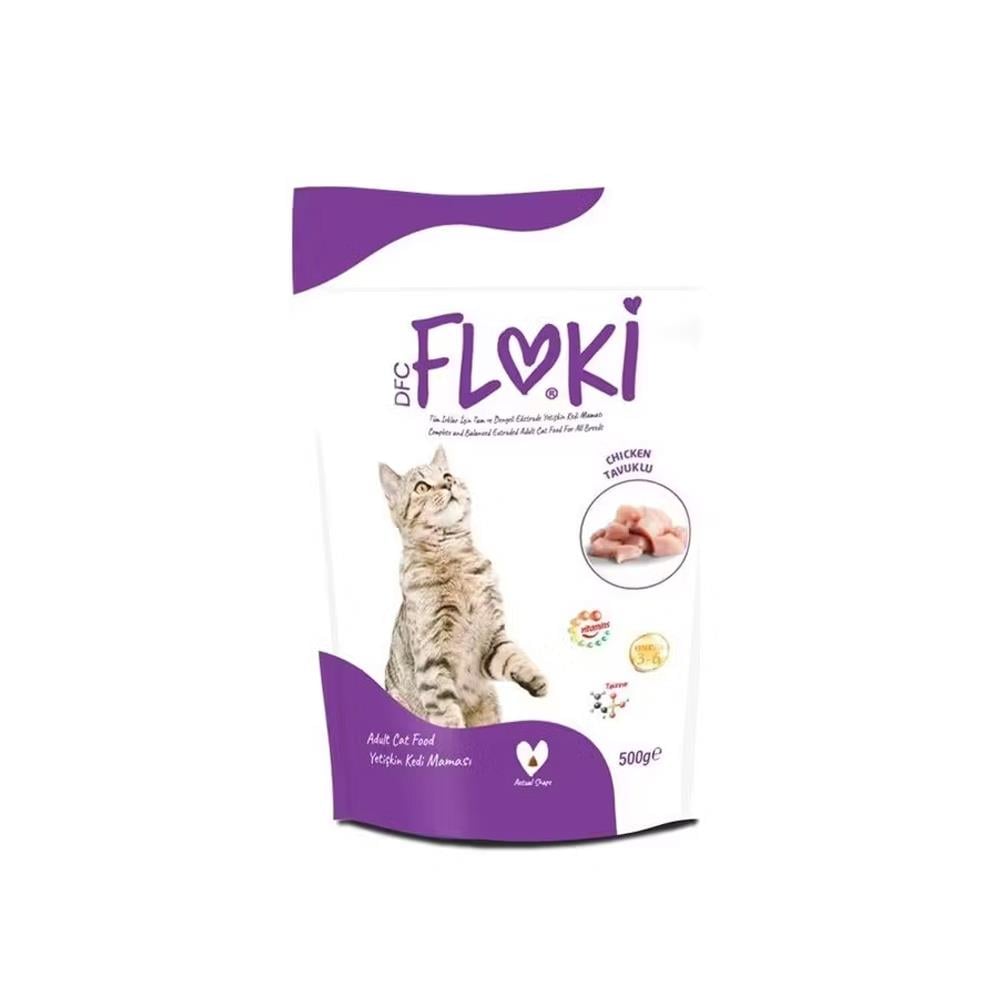 FLOKI KEDI YETISKIN KEDI MAMASI TAVUKLU 500 GR