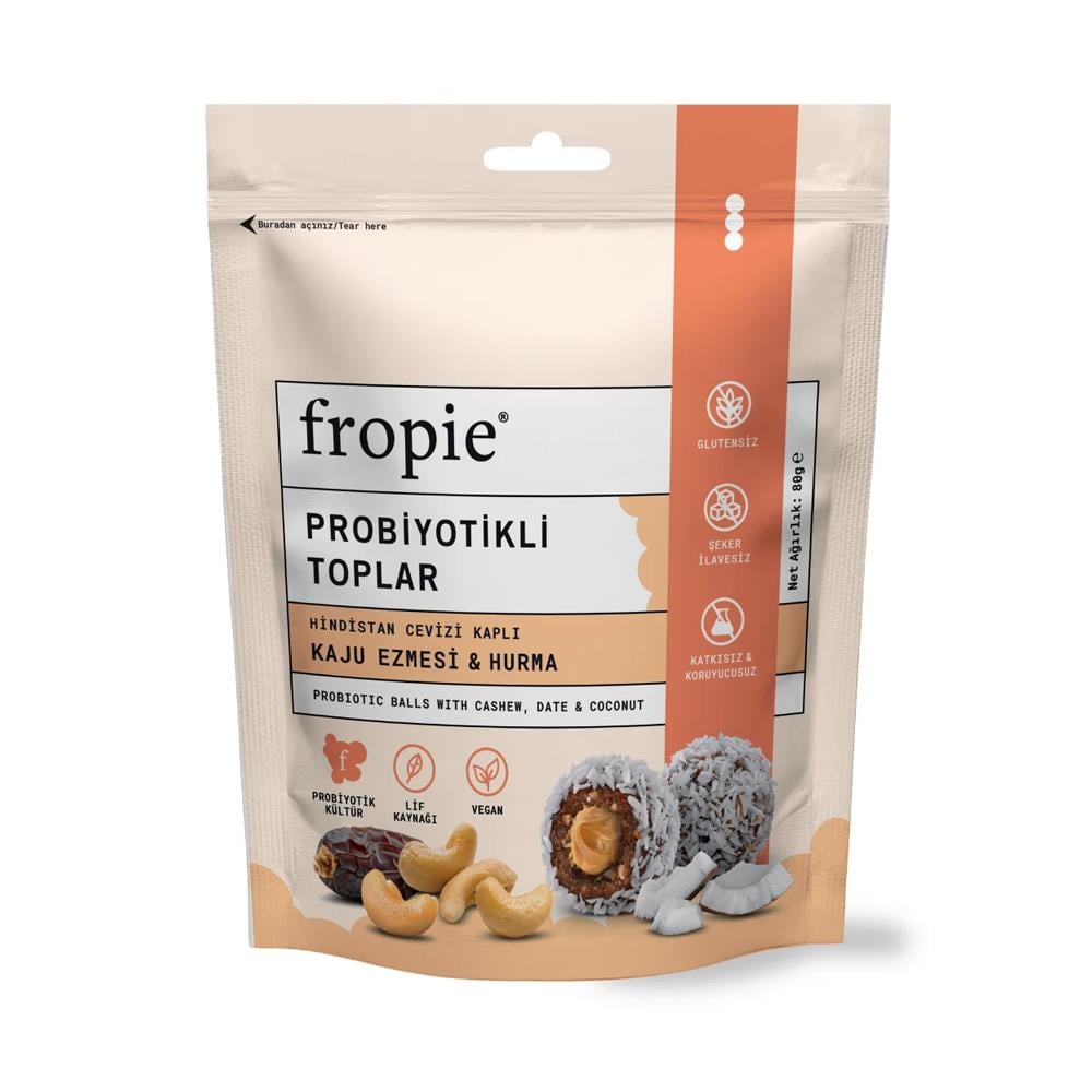 FROPIE KAJU EZMELI PROBIYOTIK TOPLAR 80 GR