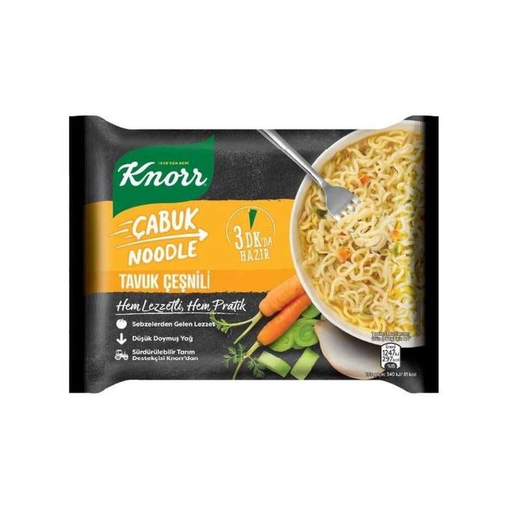 KNORR CABUK NOODLE TAVUKLU CESNI 66 GR