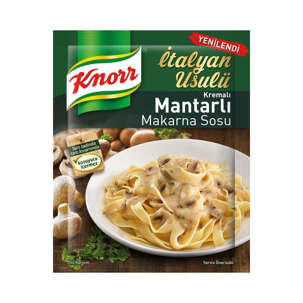 KNORR MAKARNA SOSU KREMALI MANTARLI 52 GR