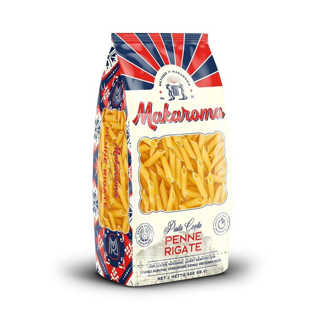 MAKAROMA  MAKARNA PENNE ROGATE 500 GR