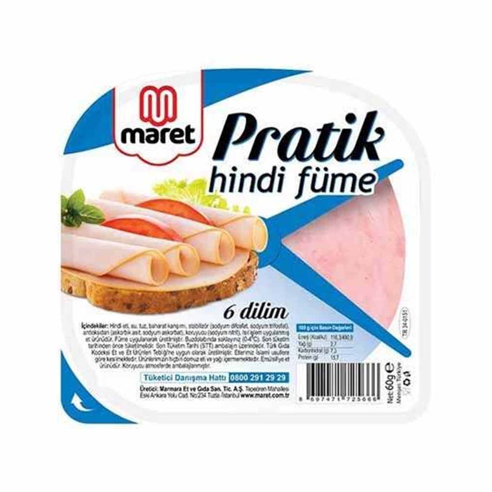 Maret Pratik Hindi Füme 60 Gr