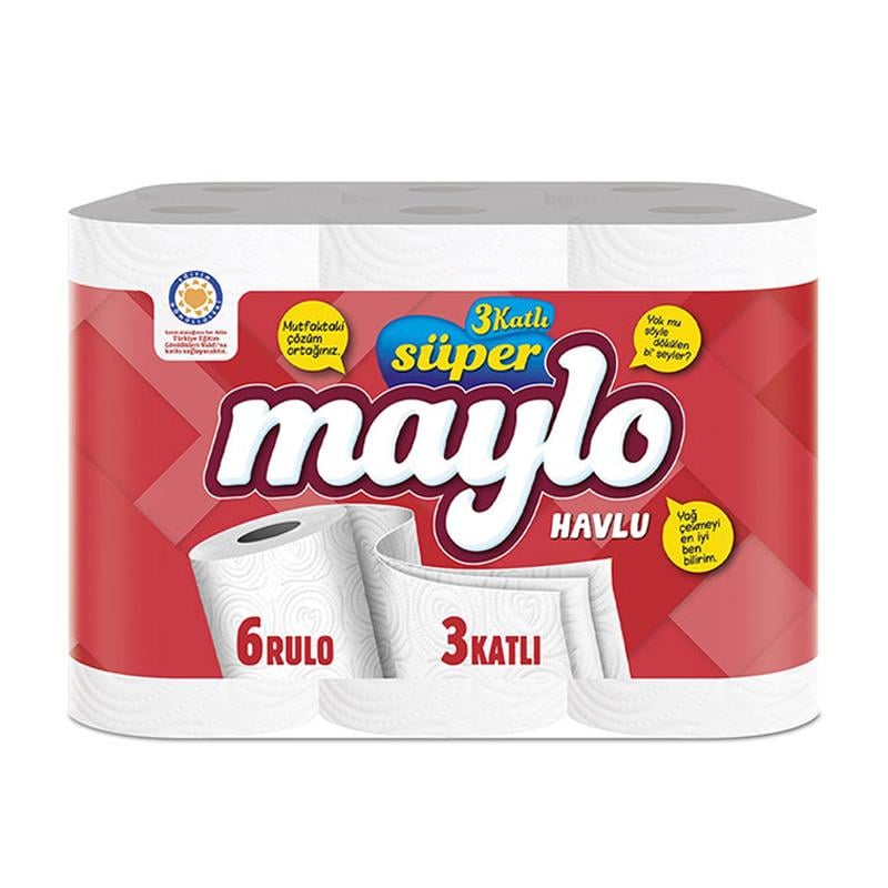 Maylo Kağıt Havlu 3 Katlı 6'lı