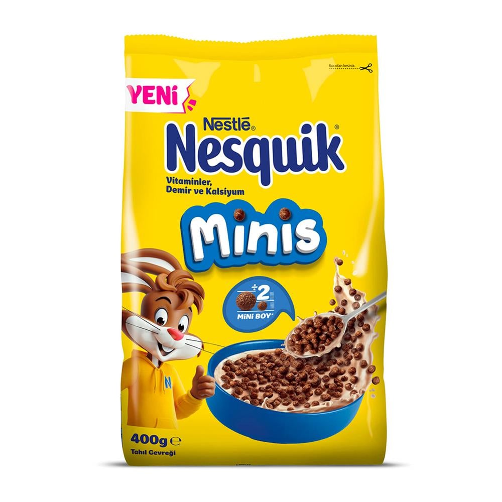 NESTLE NESQUIK TAHIL GEVREGI MINIS 400 GR