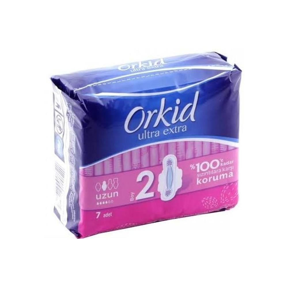 Orkid Ultra Extra Kanatlı Uzun 8'li