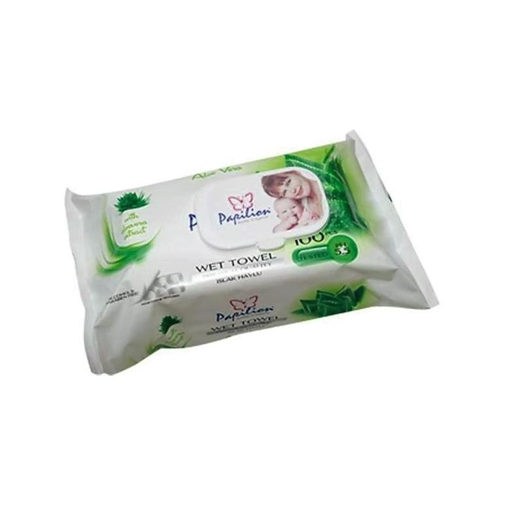 PAPILION ISLAK HAVLU ALOE VERA 100'LU