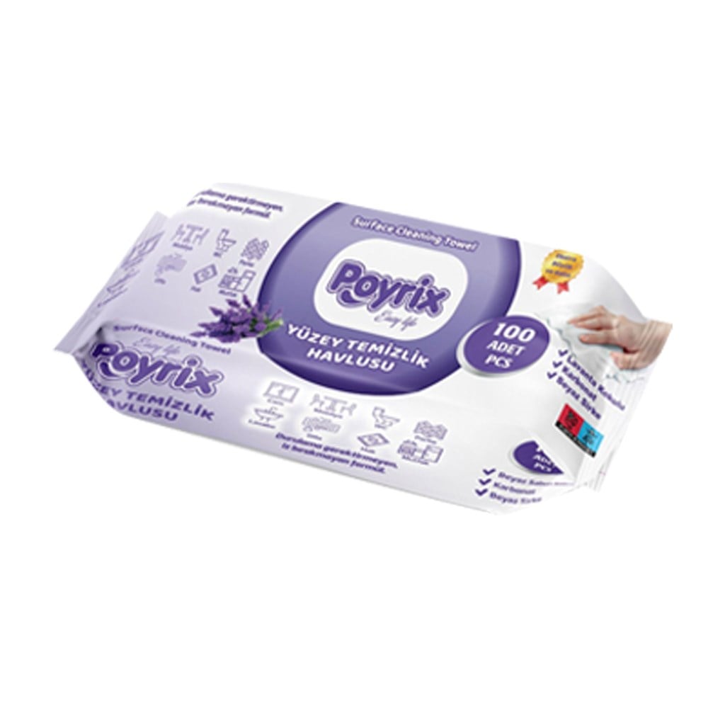 POYRIX YUZEY TEMIZLIK HAVLUSU LAVANTA 100 LU
