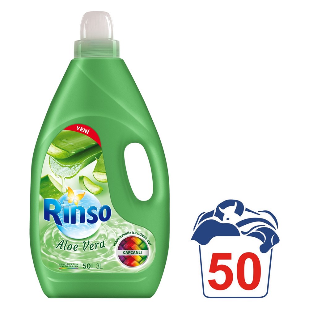 Rinso Sıvı Deterjan Aloe Vera Renkliler 3000 Ml