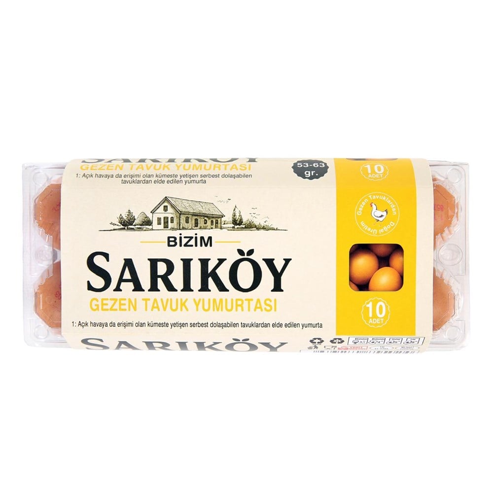 SARIKOY GEZEN YUMURTA 10 LU