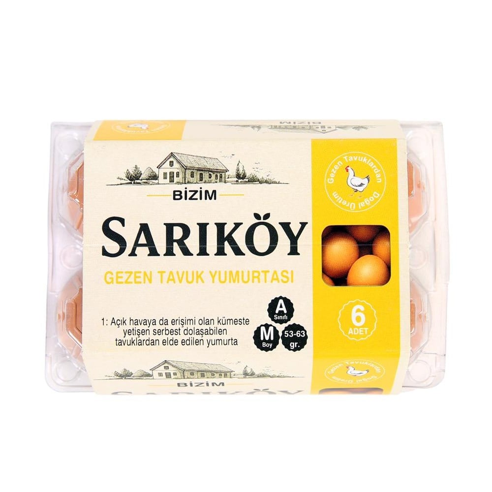 SARIKOY GEZEN YUMURTA 6 LI
