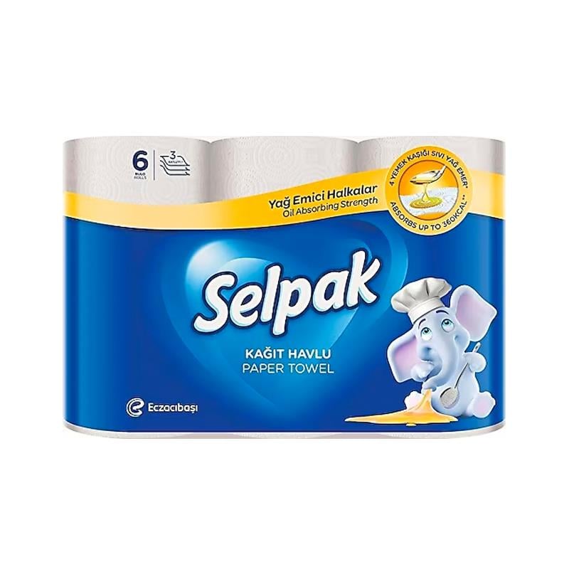 Selpak Kağıt Havlu Yağ Emici 6'lı