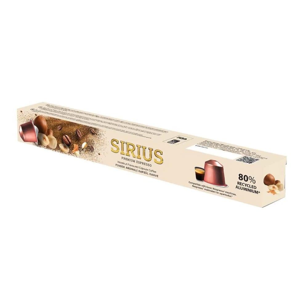 SIRIUS PREMIUM KAPSUL KAHVE FINDIK AROMALI 55 GR