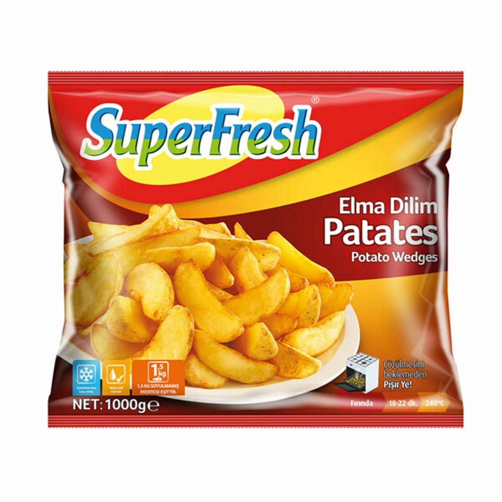 Superfresh Elma Dilimli Patates 1 Kg