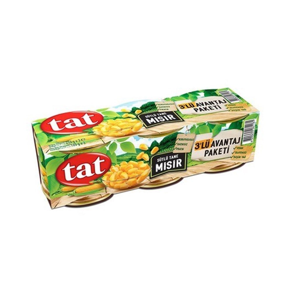Tat Mısır Konservesi 3x210 Gr