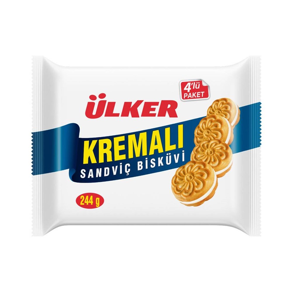 ULKER (1099-9) KREMALI BISKUVI 244 GR