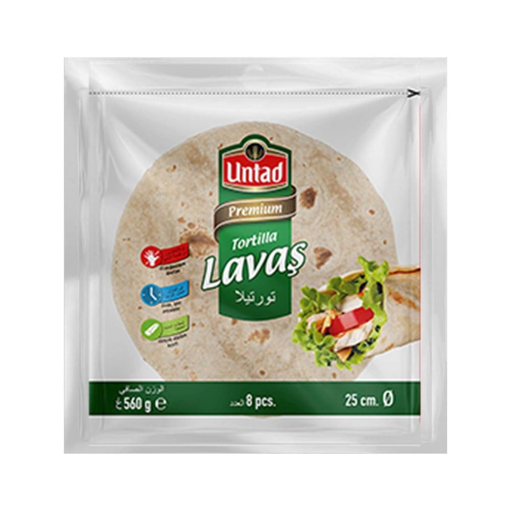 Untad Lavaş Sade 8x70 Gr
