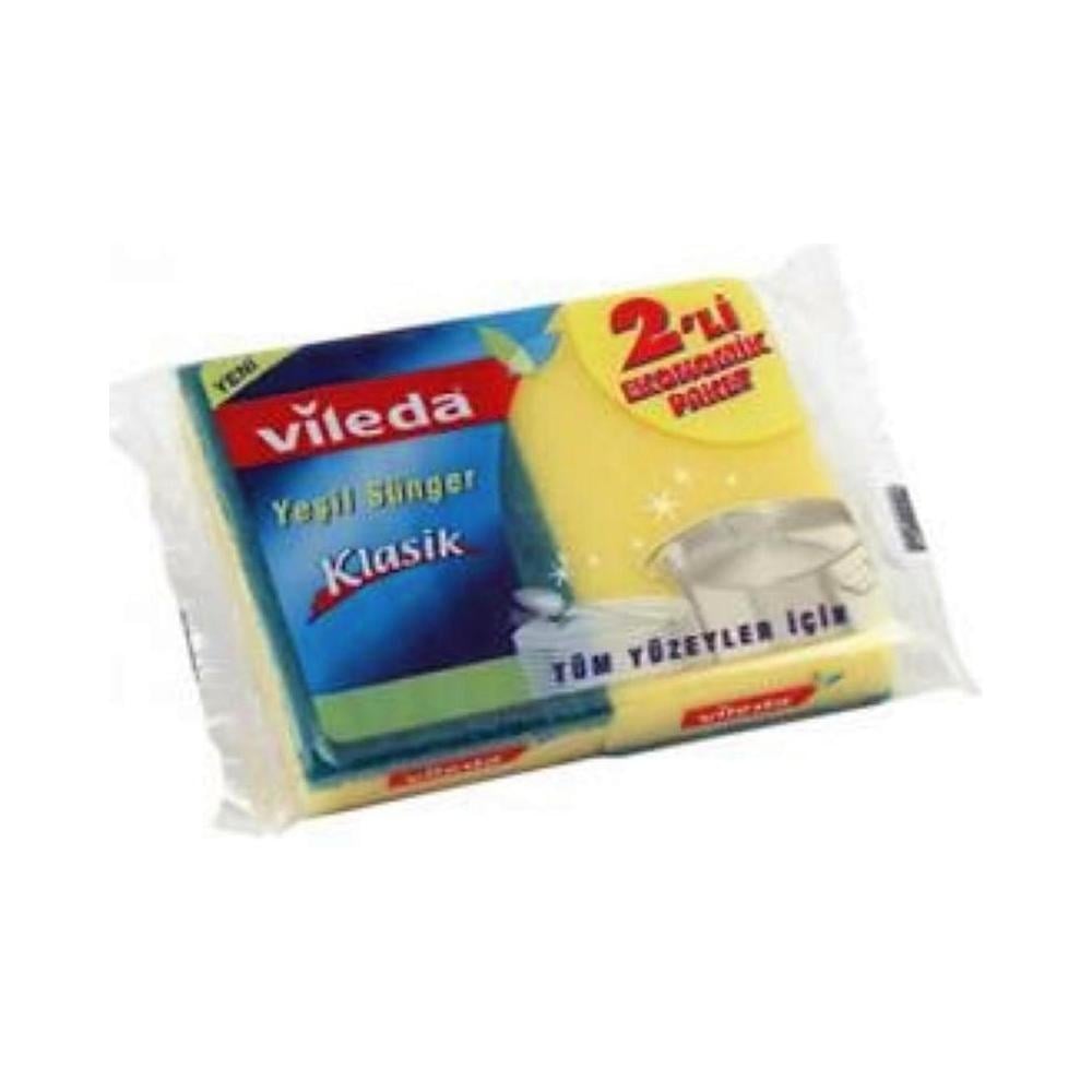 Vileda Glitzi Bulaşık Süngeri Klasik Yeşil 1+1
