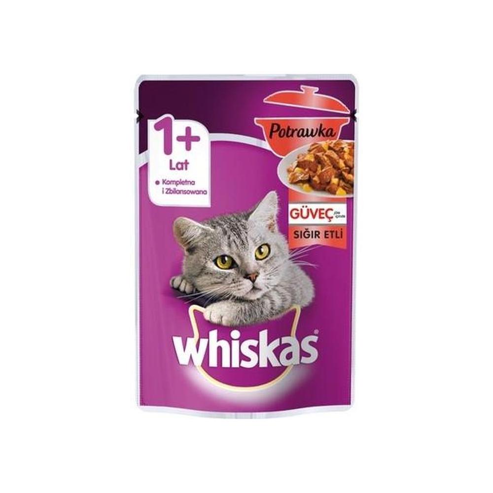 Whiskas Pounch Güveç Sığır Etli 85 Gr