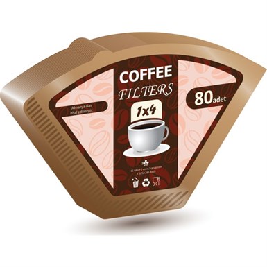 Coffee Kahve Filtresi Klasik 1*4 80'li
