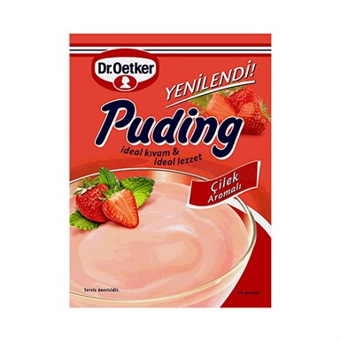 Dr. Oetker Puding Çilekli 125 Gr
