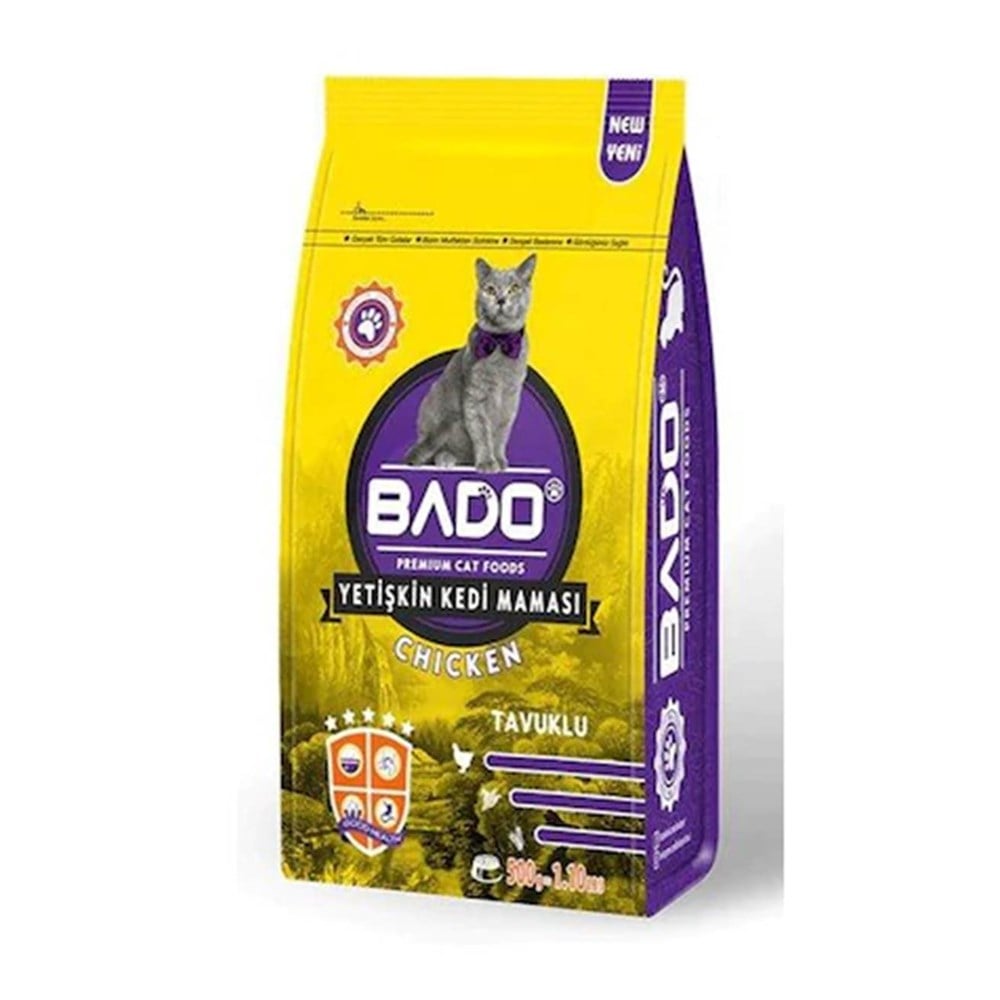 Bado Kedi Kuru Mama Erişkin Tavuk Etli 500 Gr