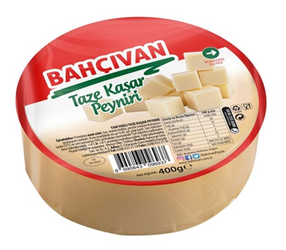 Bahçıvan Taze Kaşar 400 Gr