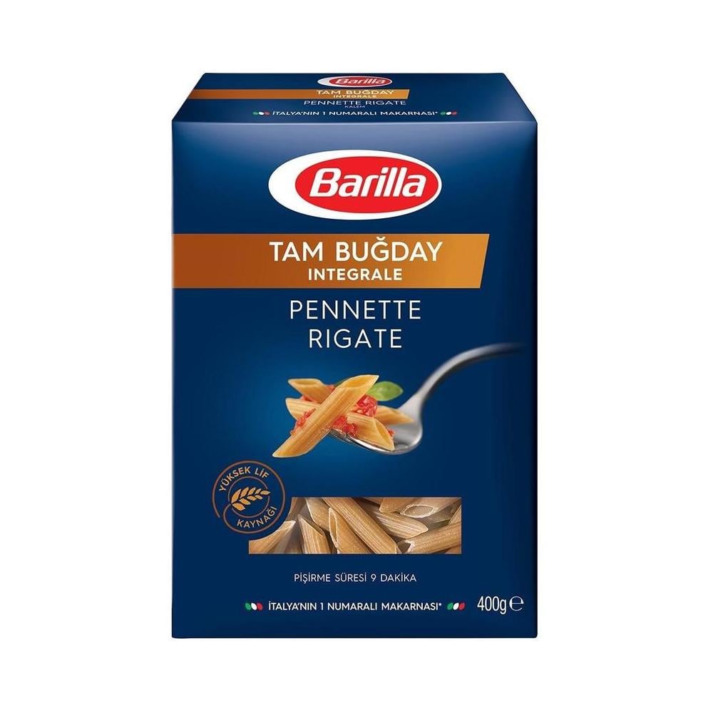BARILLA MAKARNA TAM BUGDAY PENNE RIGATE 400 GR