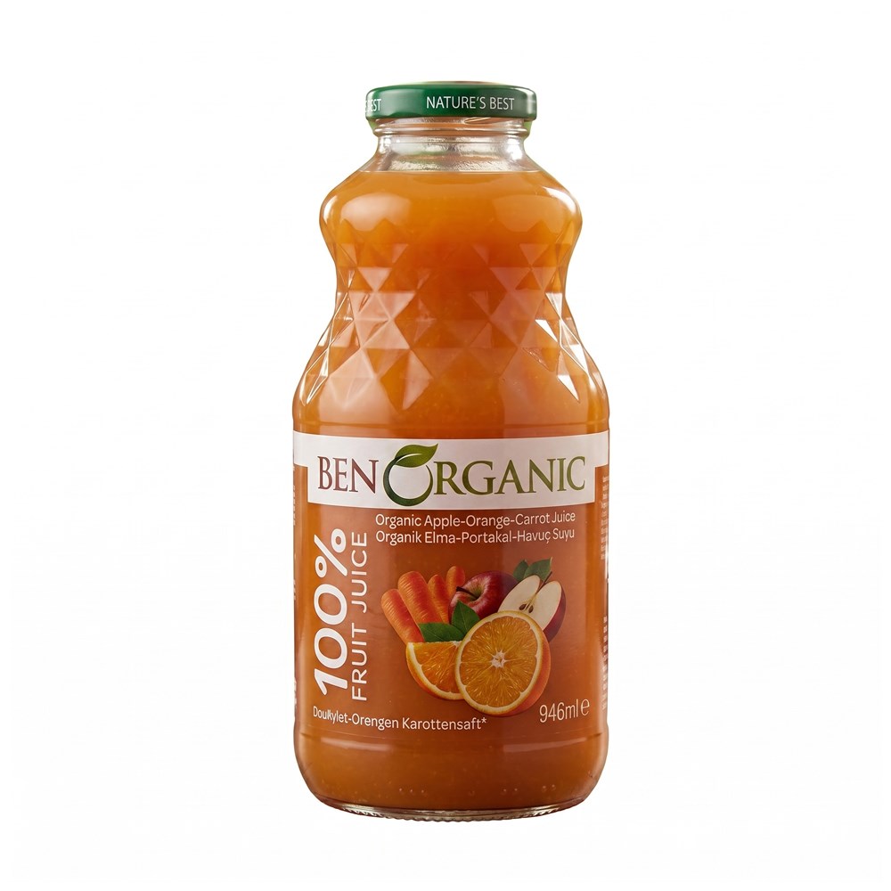 BENORGANIC % 100 HAVUC&ELMA&PORTAKAL 946 ML