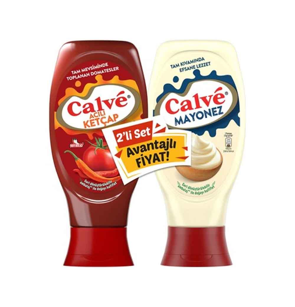 CALVE KETCAP ACILI 430 GR&MAYONEZ 380 GR