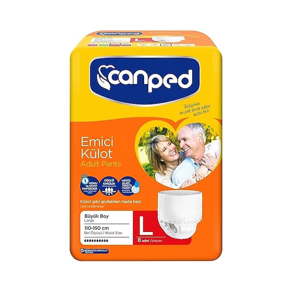 Canped Emici Külot Büyük Boy 8'li