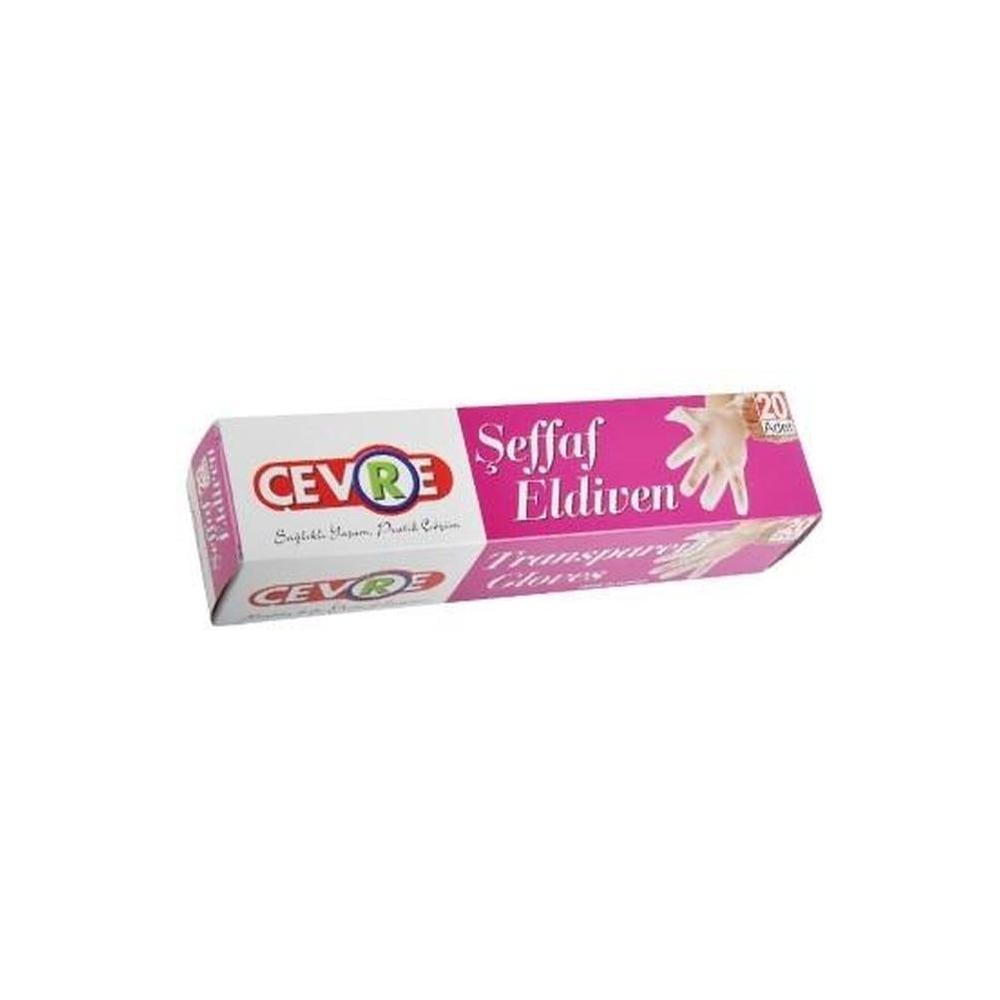 Çevre Şeffaf Eldiven 20'li