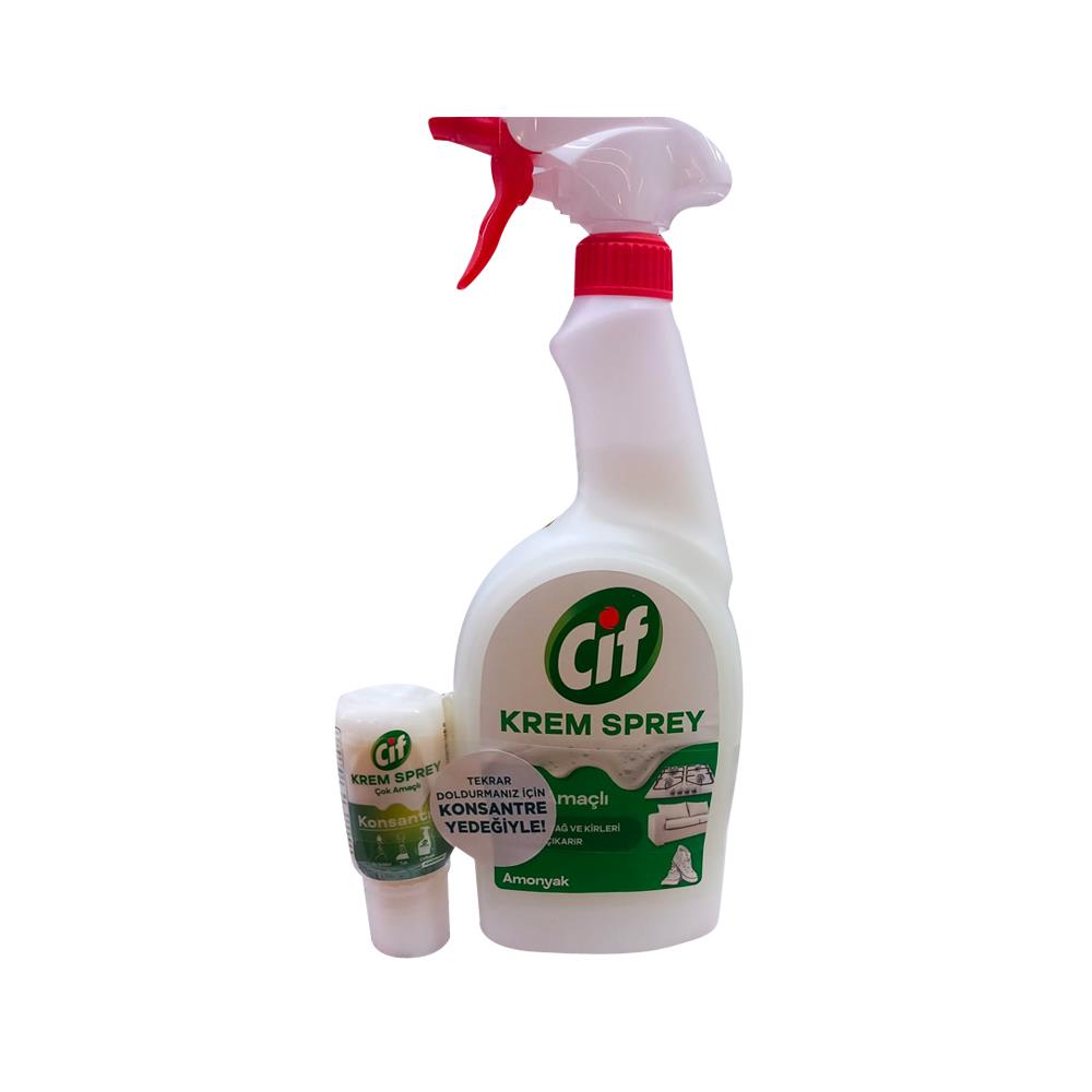 CIF KREM AMONYAKLI 750 ML+KON.AMONYAK 820 ML